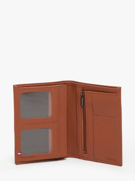 Portefeuille Porte-monnaie Madras Cuir Etrier Marron madras EMAD442 vue secondaire 1